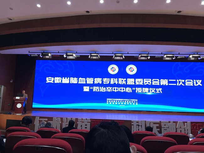 祝賀！蕪湖市中醫(yī)醫(yī)院喜獲國家腦防委“防治卒中中心”認(rèn)證授牌(圖1)