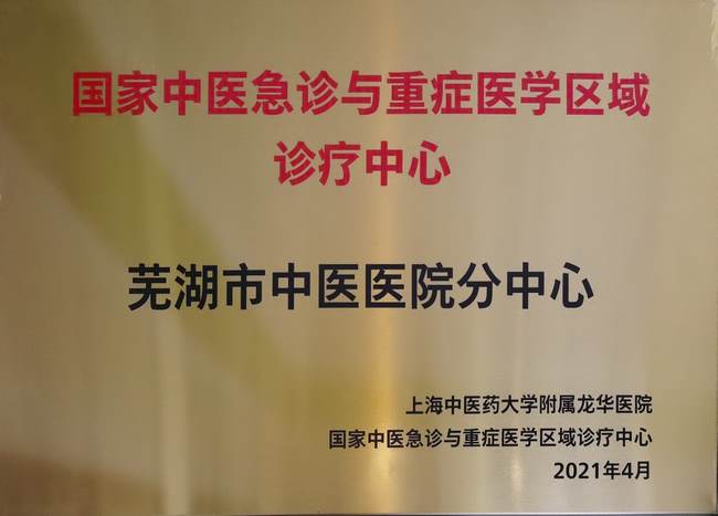 【長(zhǎng)三角醫(yī)療合作一體化】蕪湖市中醫(yī)醫(yī)院成為國(guó)家中醫(yī)急診與重癥醫(yī)學(xué)區(qū)域診療中心分中心(圖3)