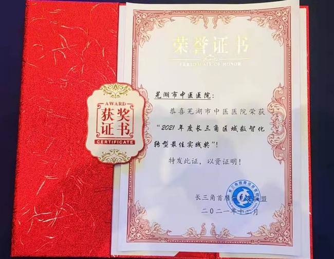 我院榮獲“2021年度長三角地區(qū)數(shù)智化轉(zhuǎn)型先進(jìn)單位最佳實踐獎”榮譽(yù)稱號(圖2)