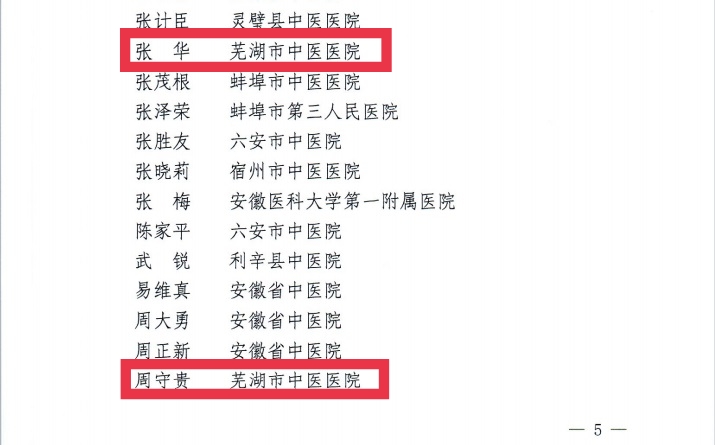 【喜報】蕪湖市中醫(yī)醫(yī)院多人獲評第二屆安徽省國醫(yī)名師、第三屆安徽省名中醫(yī)、第一屆安徽省名中藥師(圖4)